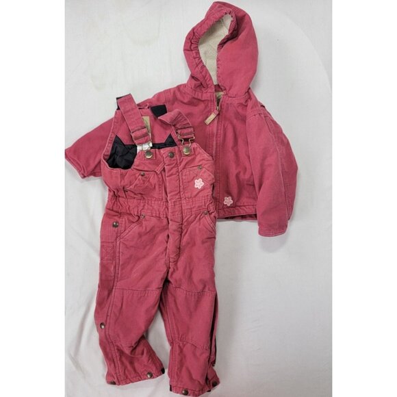 Berne 2 Piece Winter Overall Snowsuit & Jacket 2T 2 T Toddler Coverall Girls